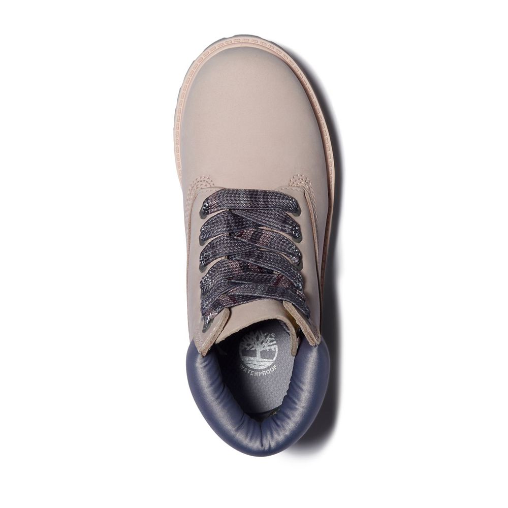 Timberland 6-Inch Μποτακια Παιδικα Ροζ - Youth Premium Waterproof - Greece 1075946-FL